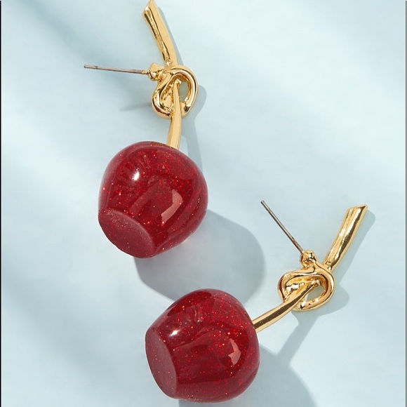 Shimmering Cherry Earrings Stud - Picture 4 of 5